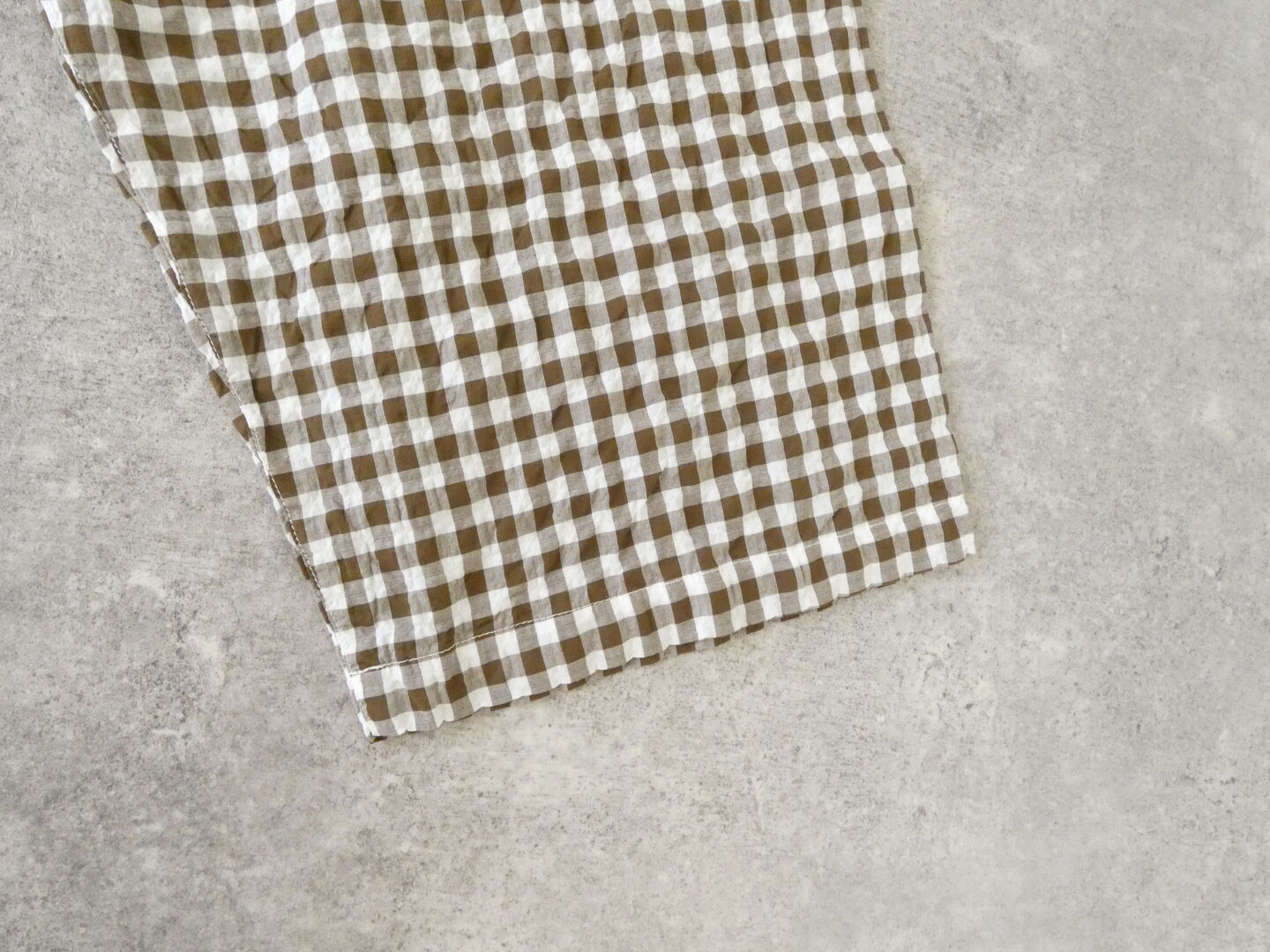 快晴堂(かいせいどう) ゆらぎギンガムチェック 4ポケットイージーパンツの商品画像34