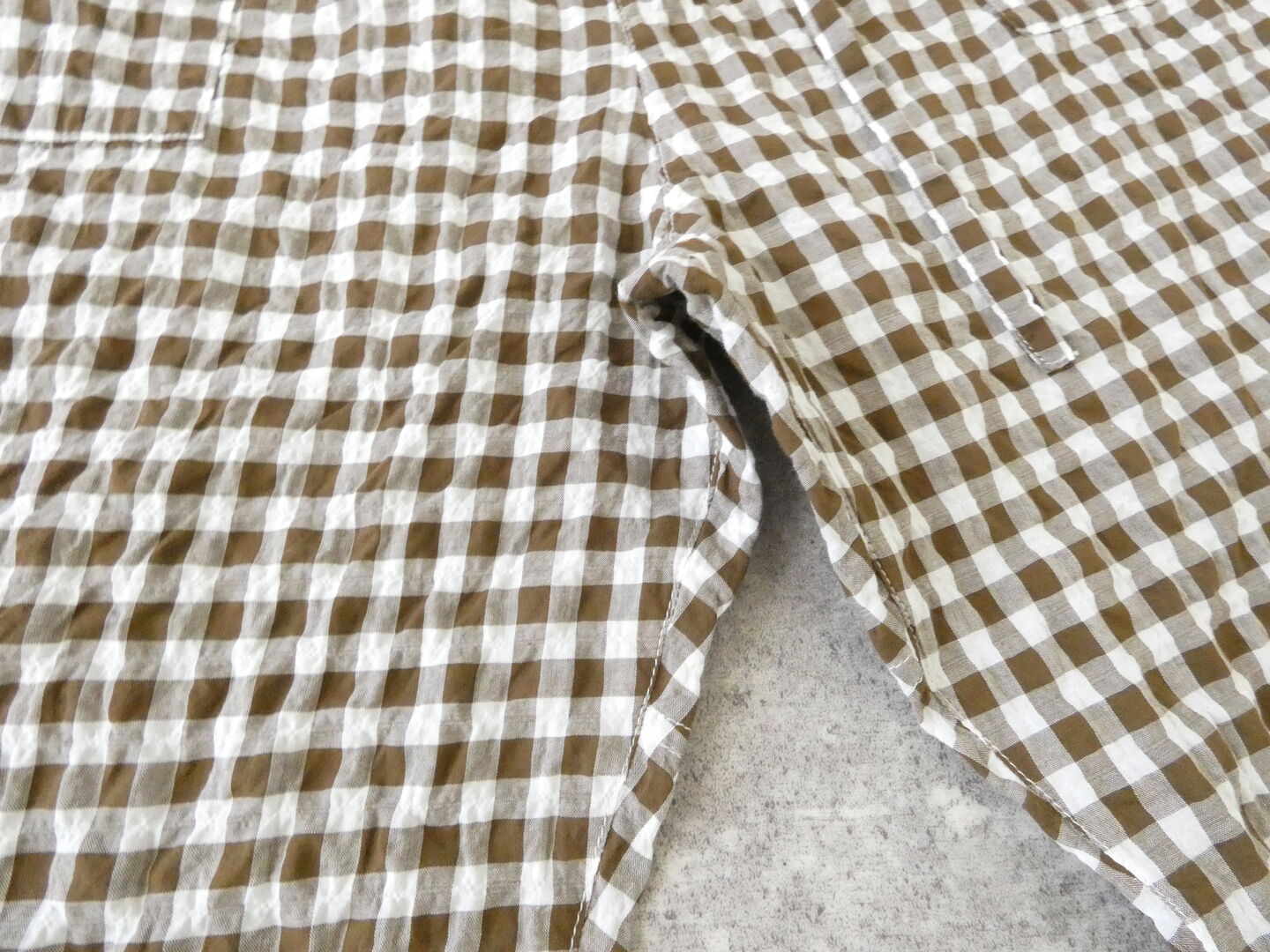 快晴堂(かいせいどう) ゆらぎギンガムチェック 4ポケットイージーパンツの商品画像35