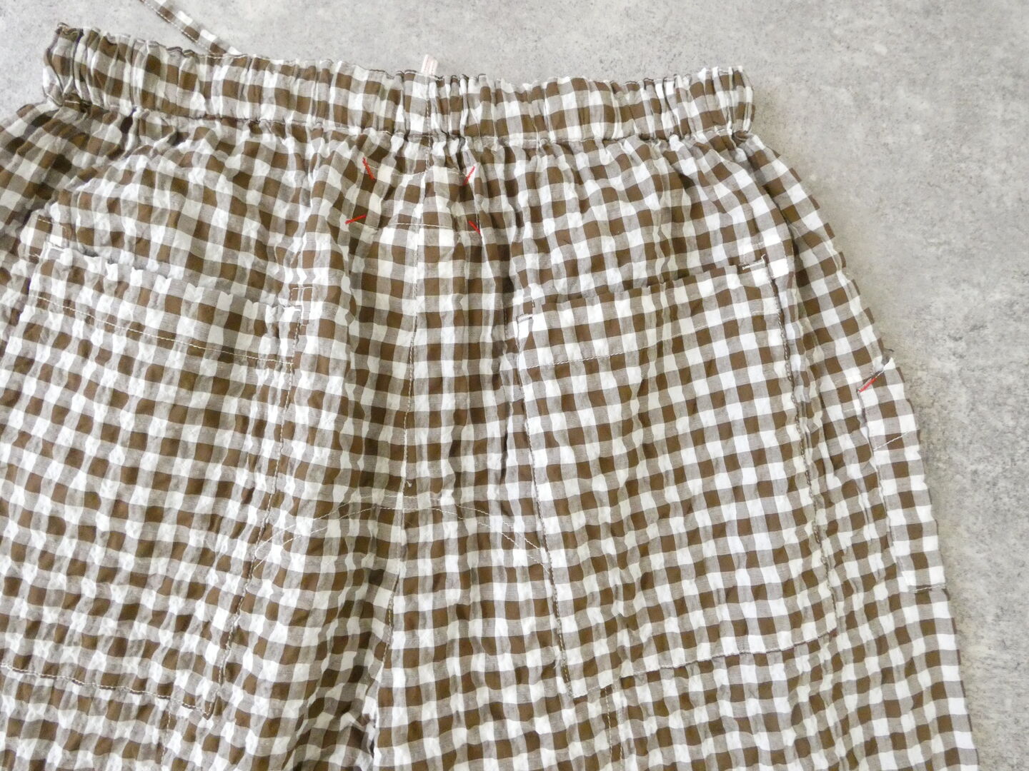 快晴堂(かいせいどう) ゆらぎギンガムチェック 4ポケットイージーパンツの商品画像37