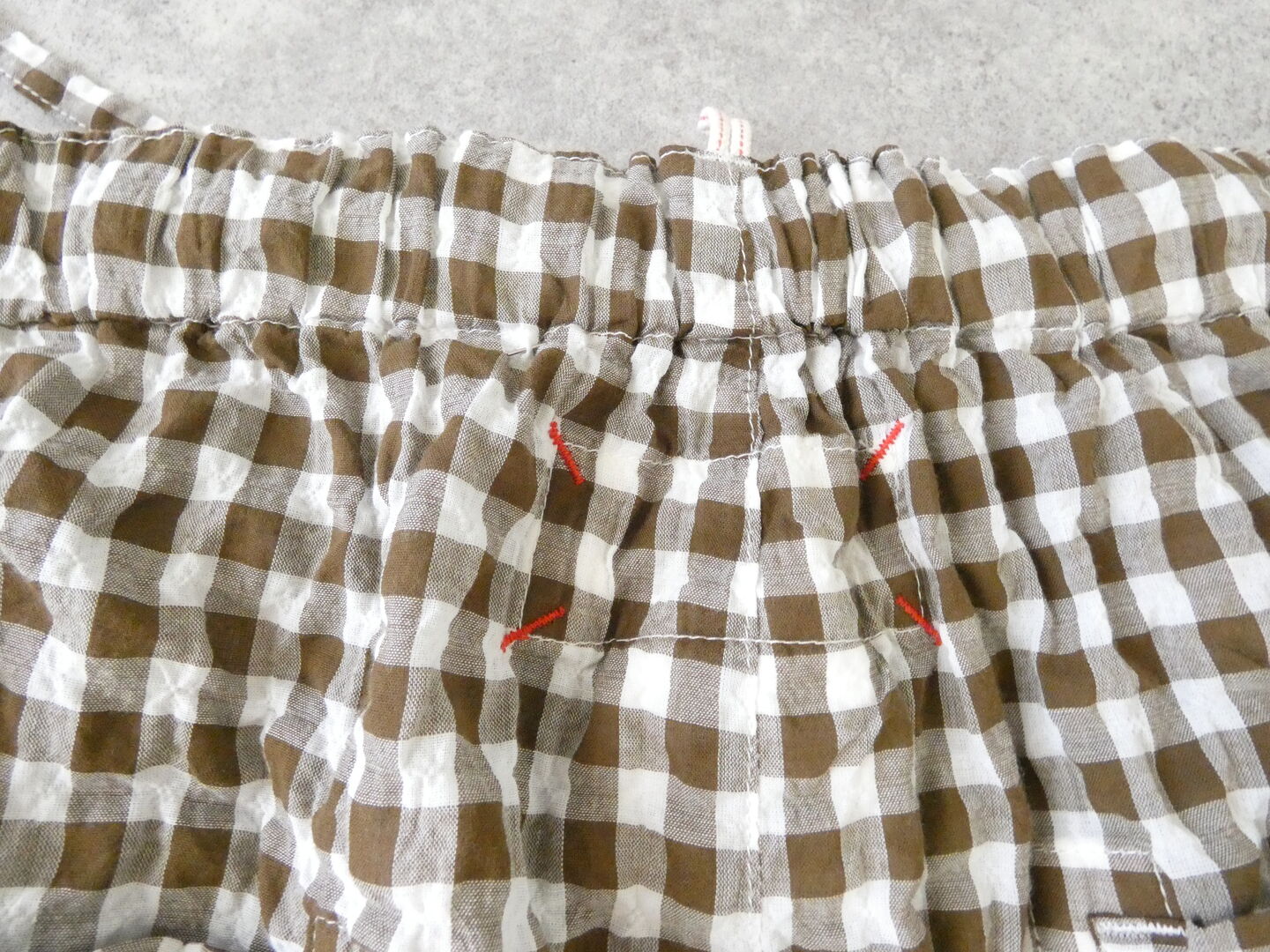 快晴堂(かいせいどう) ゆらぎギンガムチェック 4ポケットイージーパンツの商品画像38