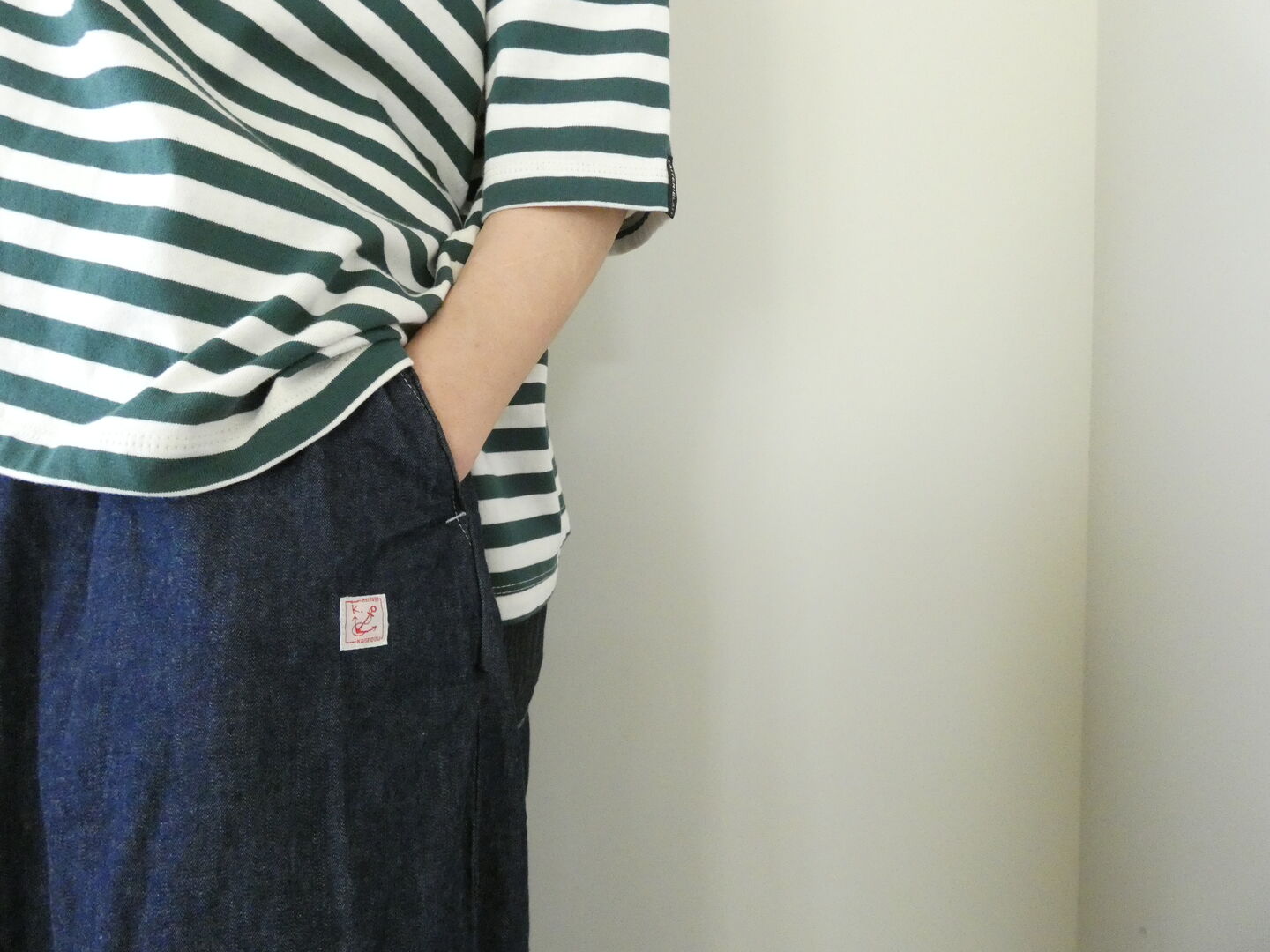 快晴堂(かいせいどう) Girl's マルチシーズン/6オンスデニム ふわふわタックパンツの商品画像21