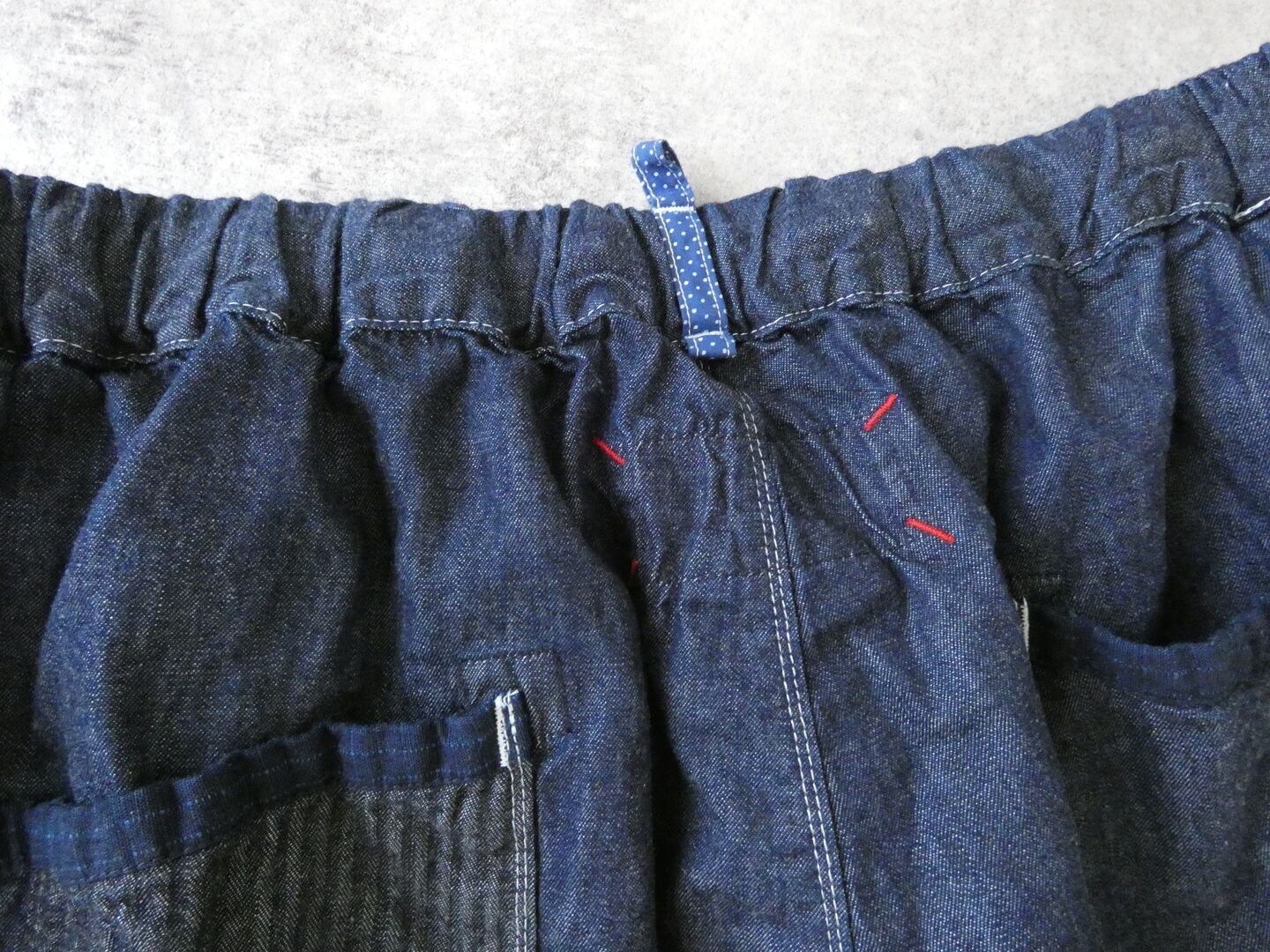 快晴堂(かいせいどう) Girl's マルチシーズン/6オンスデニム ふわふわタックパンツの商品画像30