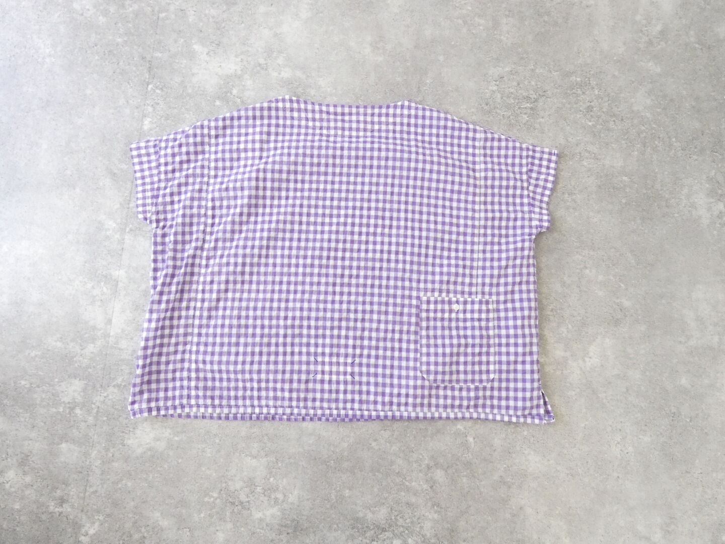 快晴堂(かいせいどう) ゆらぎギンガムチェック Wide-Tシャツの商品画像12