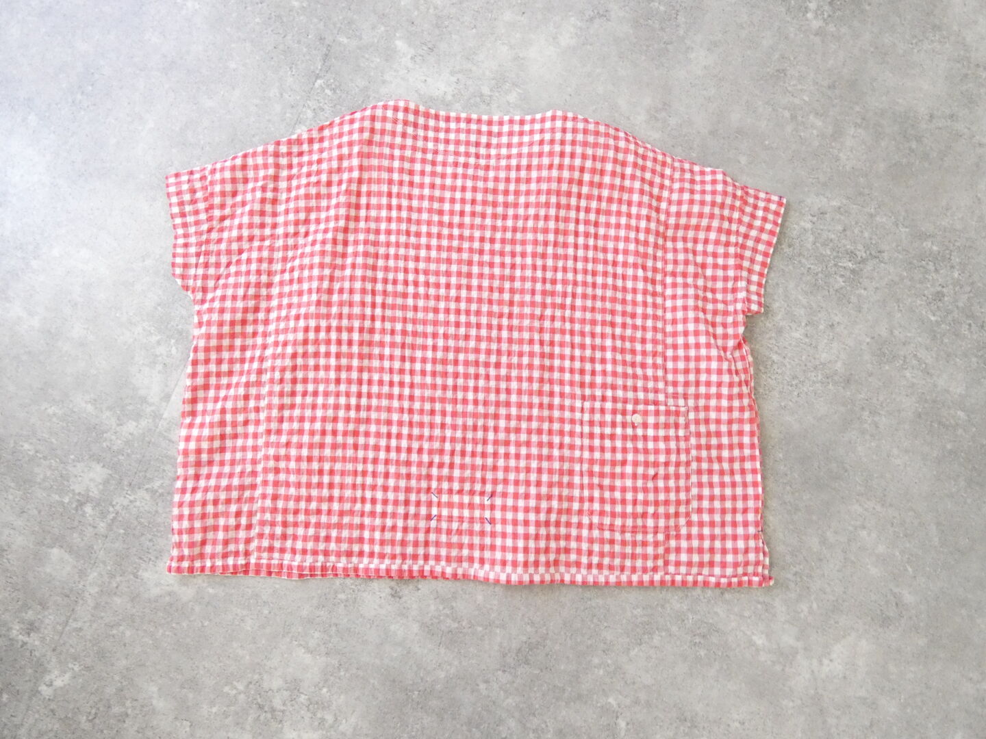 快晴堂(かいせいどう) ゆらぎギンガムチェック Wide-Tシャツの商品画像29