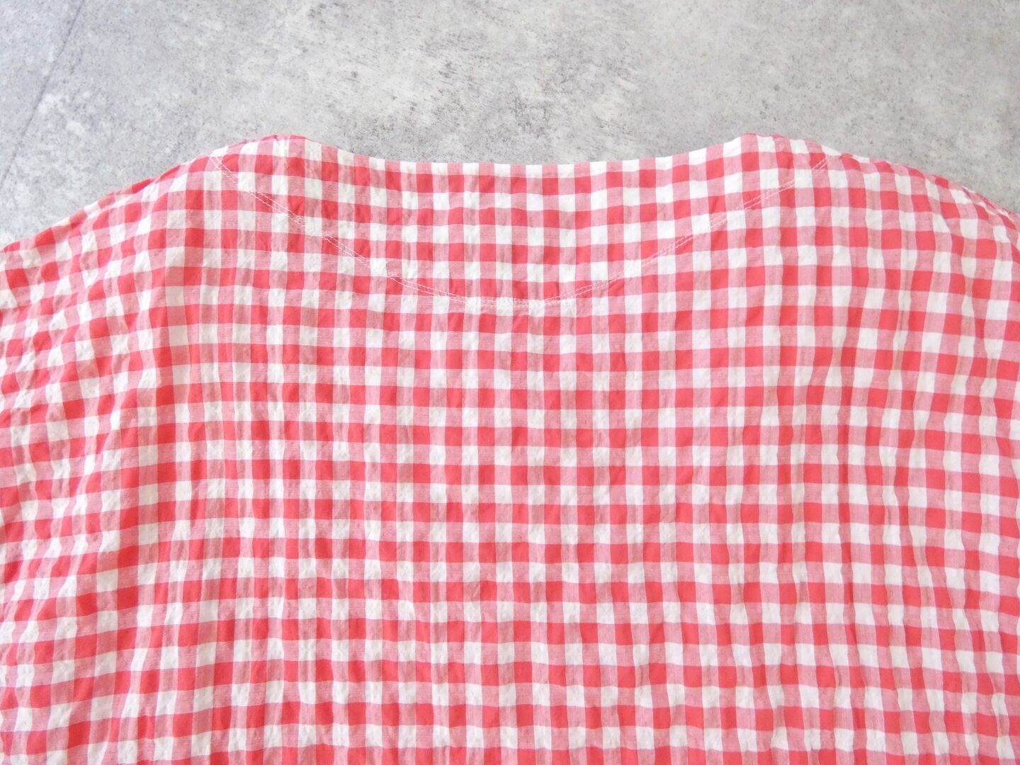 快晴堂(かいせいどう) ゆらぎギンガムチェック Wide-Tシャツの商品画像35