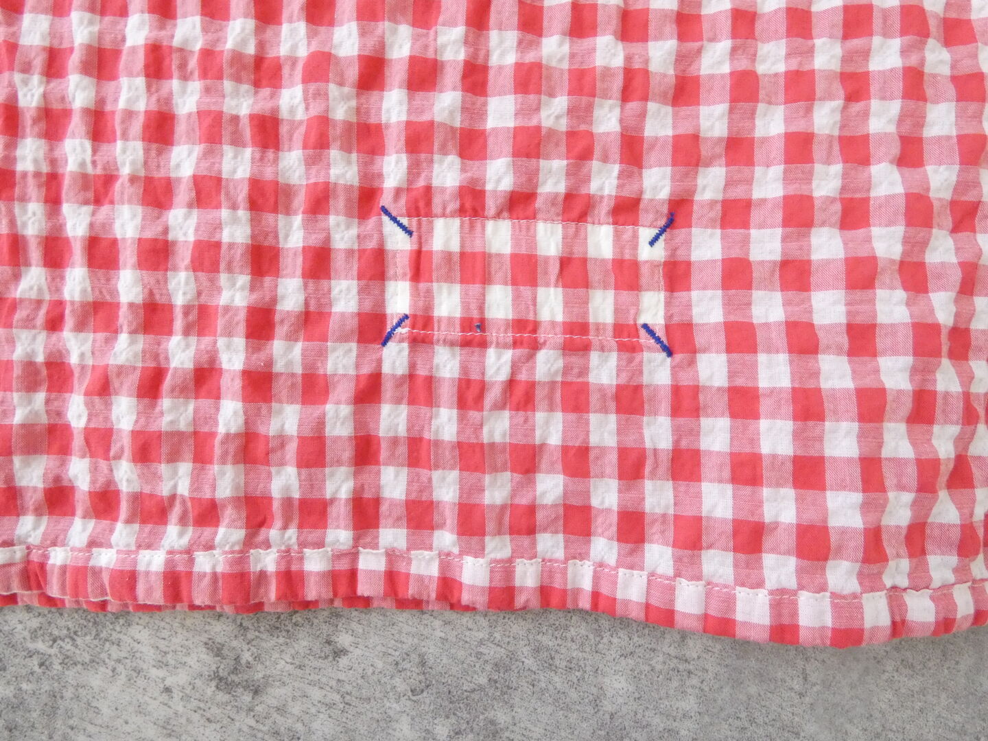 快晴堂(かいせいどう) ゆらぎギンガムチェック Wide-Tシャツの商品画像37