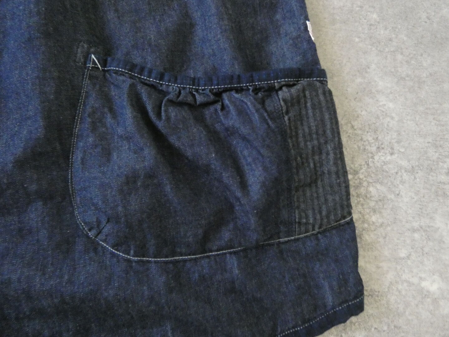 快晴堂(かいせいどう) Girl's マルチシーズン/6オンスデニム スタンド衿半袖ギャザーシャツの商品画像23