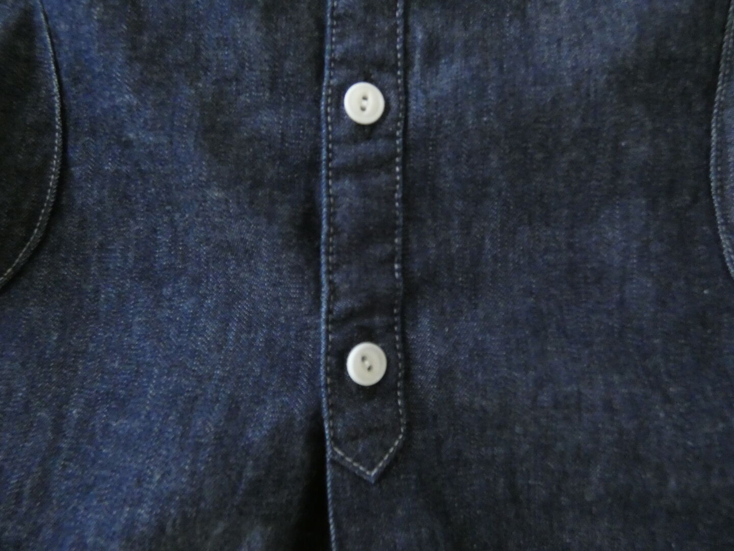 快晴堂(かいせいどう) Girl's マルチシーズン/6オンスデニム スタンド衿半袖ギャザーシャツの商品画像26