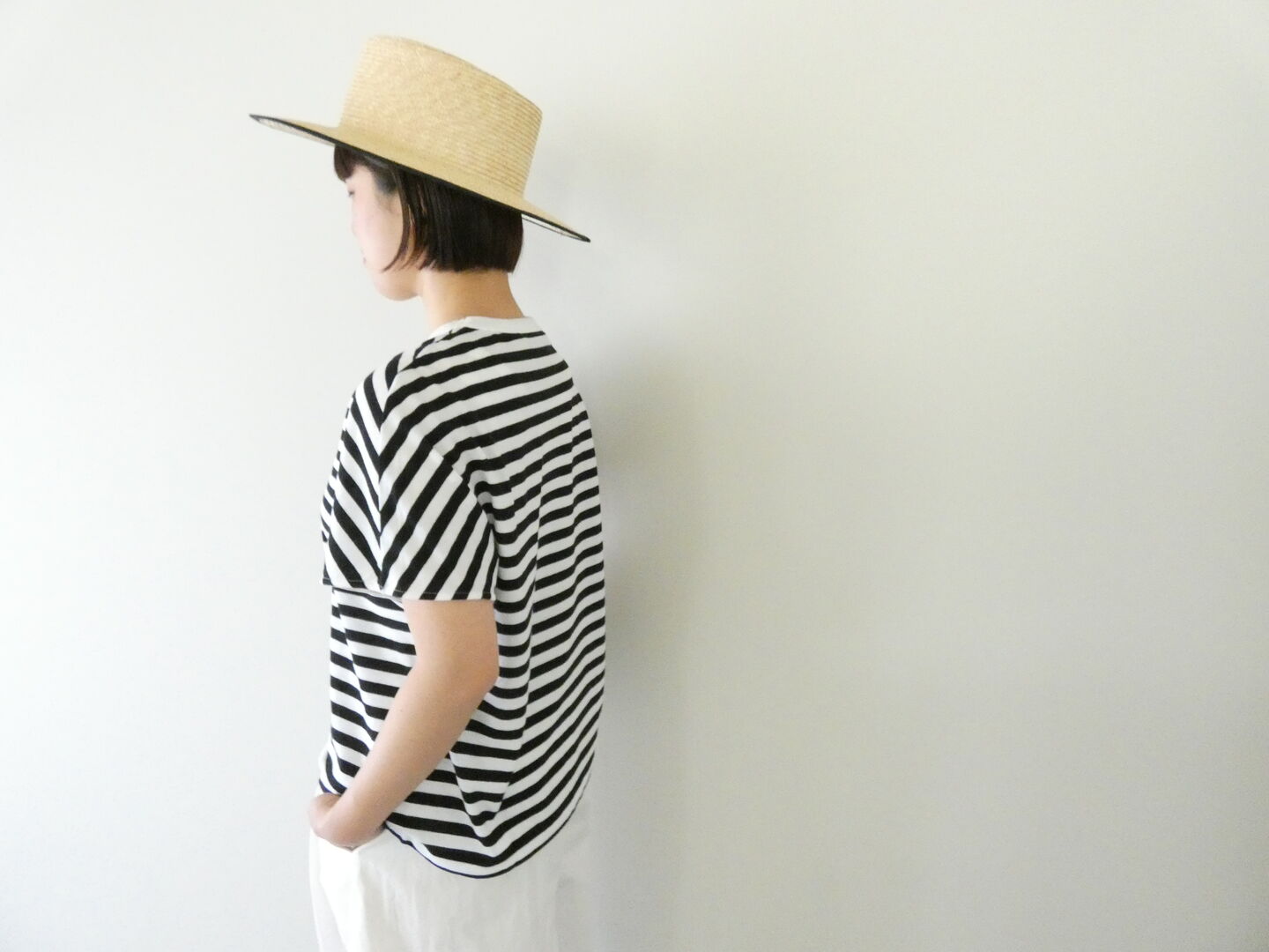 R&D.M.Co-(オールドマンズテーラー) GAUZE BORDER DROP T SHIRTの商品画像8