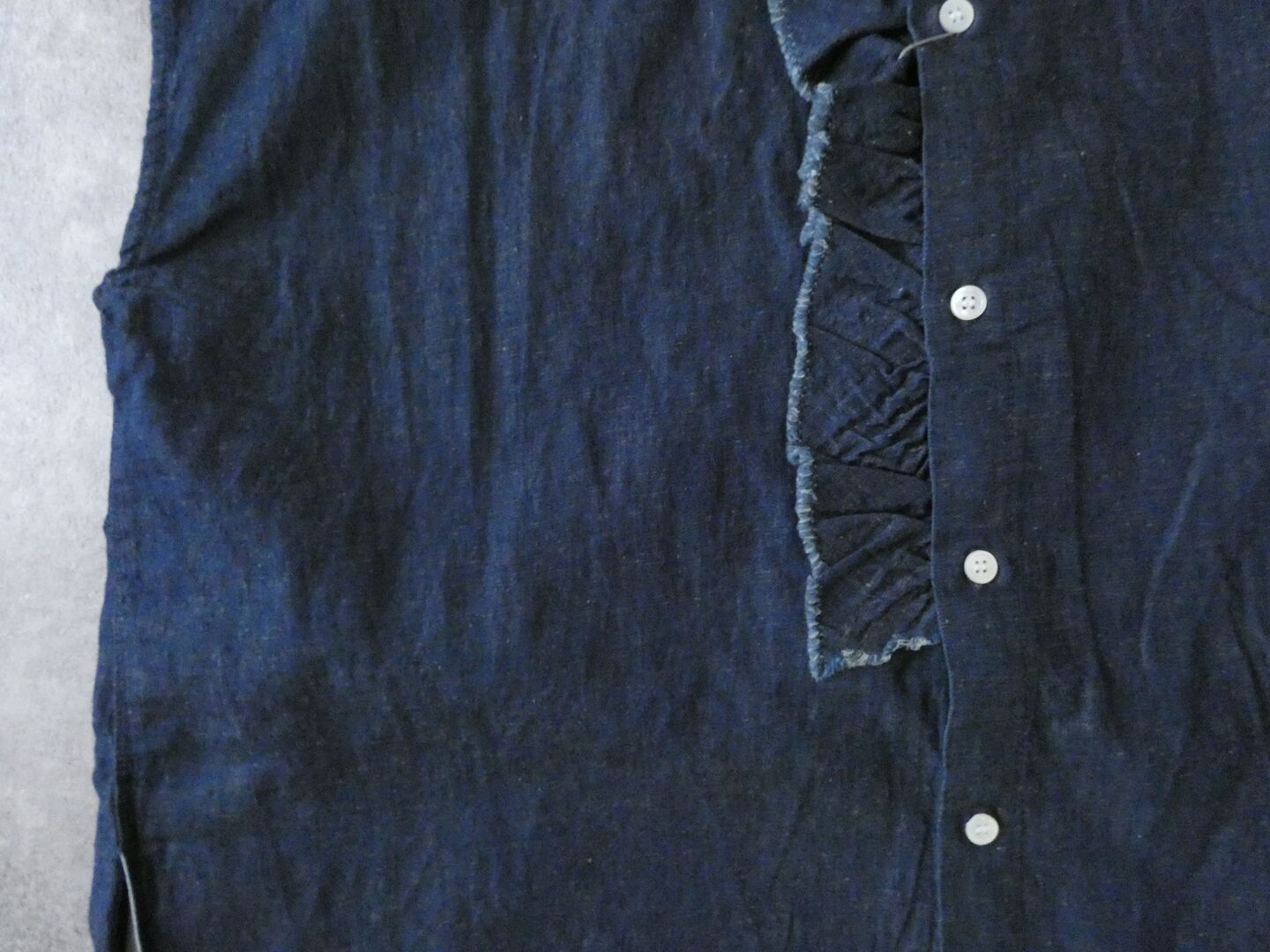 PARADIS(パラディ) 綿麻デニムフリルワンピースの商品画像22