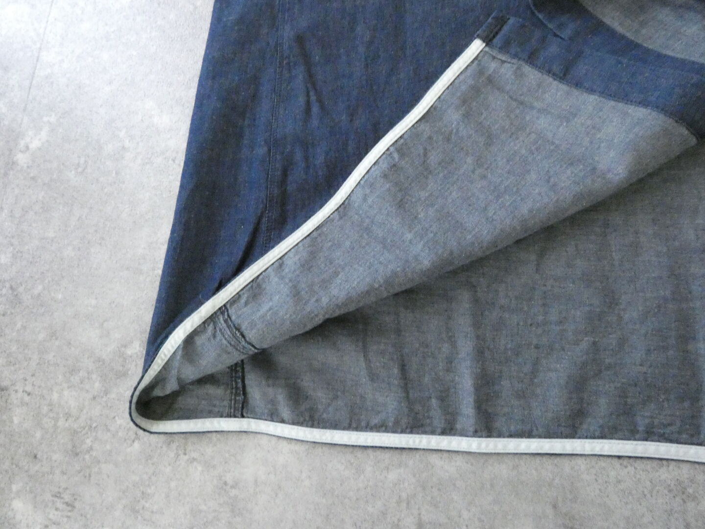 PARADIS(パラディ) 綿麻デニムフリルワンピースの商品画像26