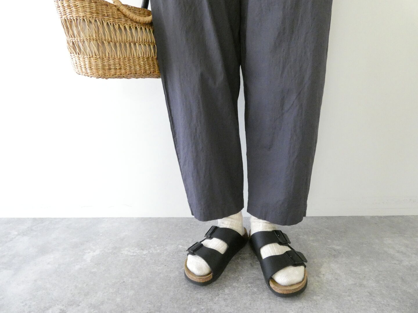 prit(プリット) コットンリネンワッシャー中白染めスロウパンツの商品画像6