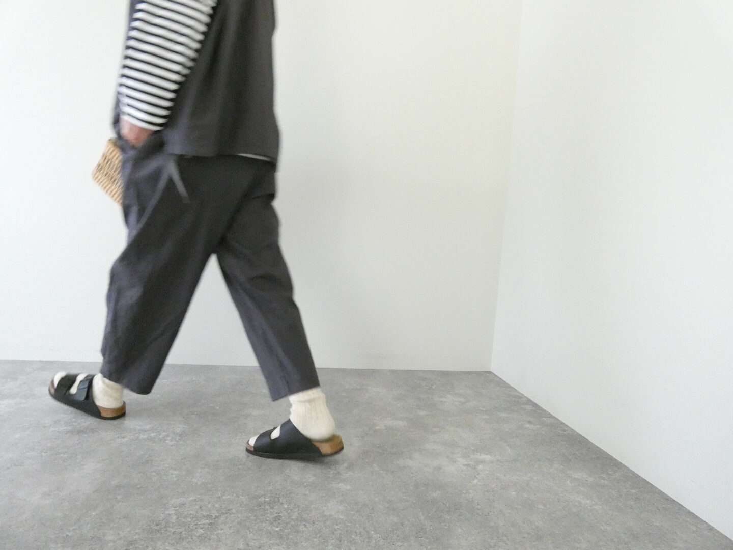 prit(プリット) コットンリネンワッシャー中白染めスロウパンツの商品画像8