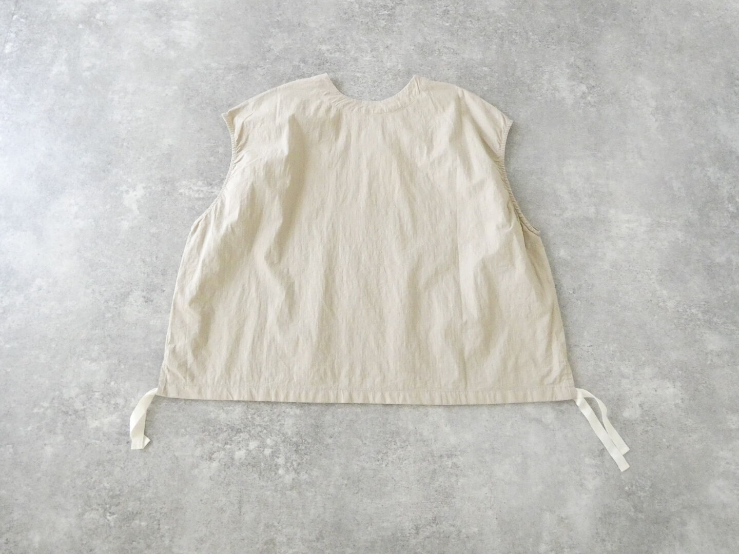 prit(プリット) コットンリネンワッシャー中白染めVネック裾ヒモ2WAYオーバーベストの商品画像29