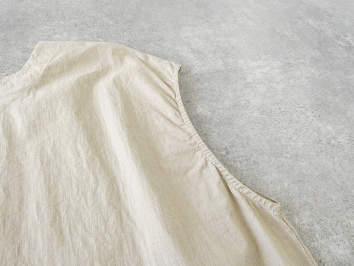 prit(プリット) コットンリネンワッシャー中白染めVネック裾ヒモ2WAYオーバーベストの商品画像31