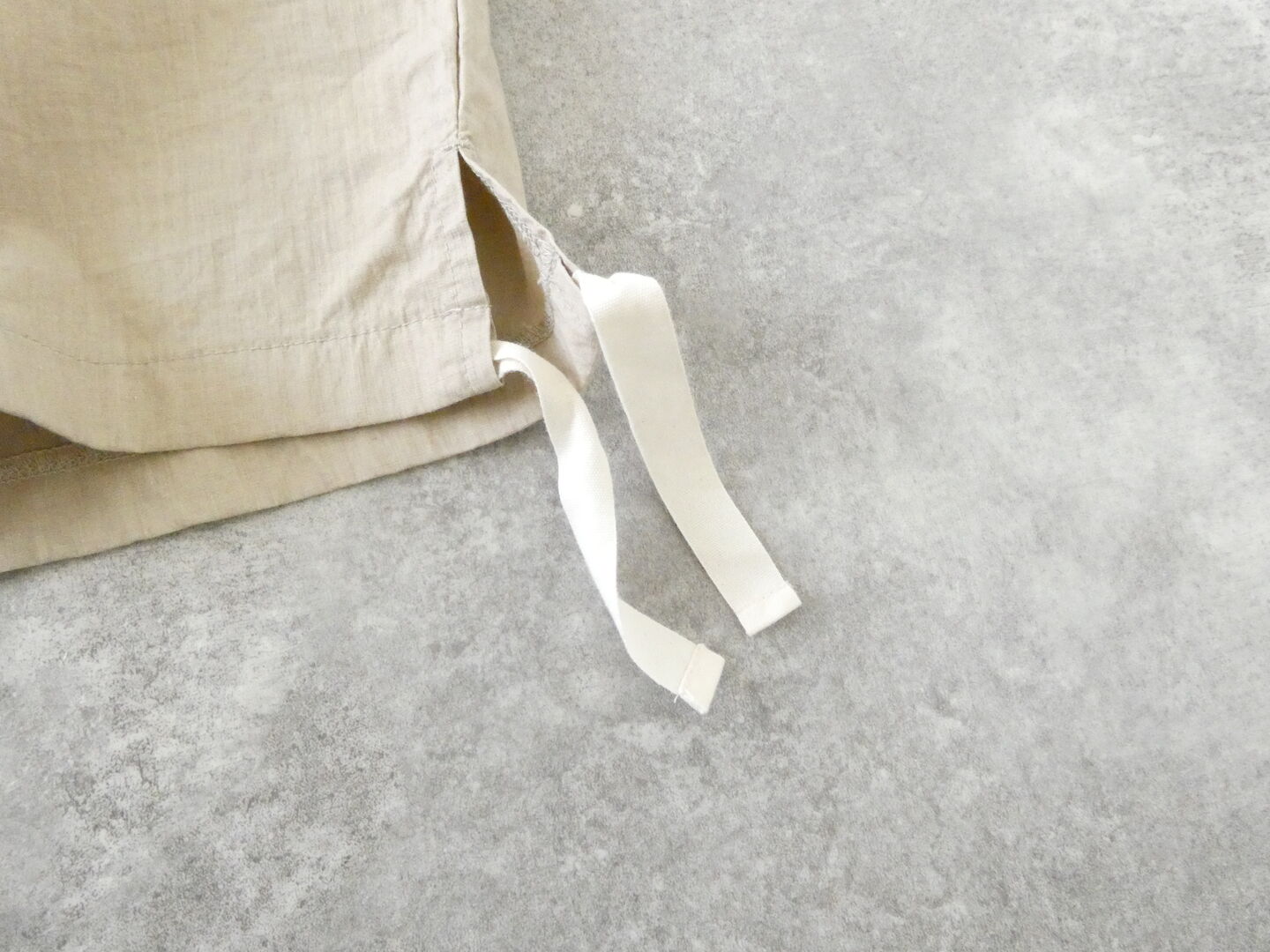 prit(プリット) コットンリネンワッシャー中白染めVネック裾ヒモ2WAYオーバーベストの商品画像32