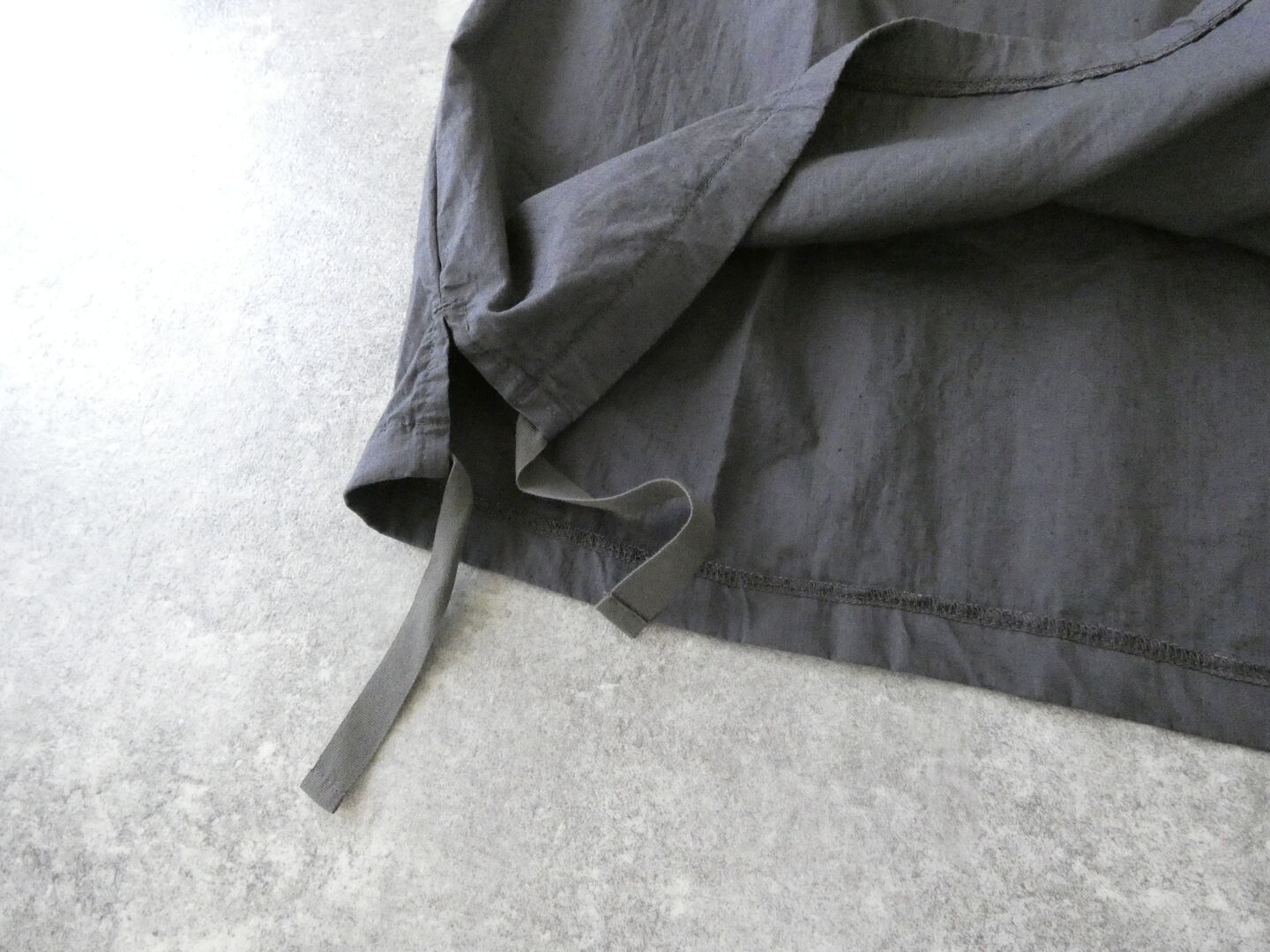 prit(プリット) コットンリネンワッシャー中白染めVネック裾ヒモ2WAYオーバーベストの商品画像46