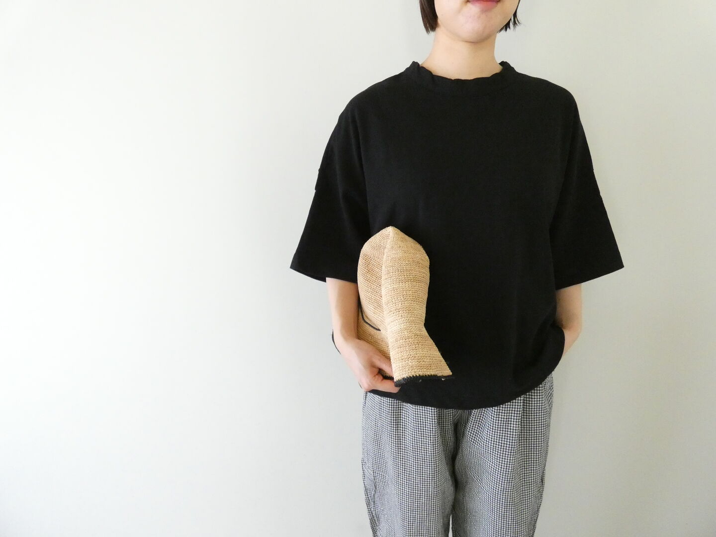 prit(プリット) DEPENDインレイ5分袖裾ヒモワイドプルオーバーの商品画像4