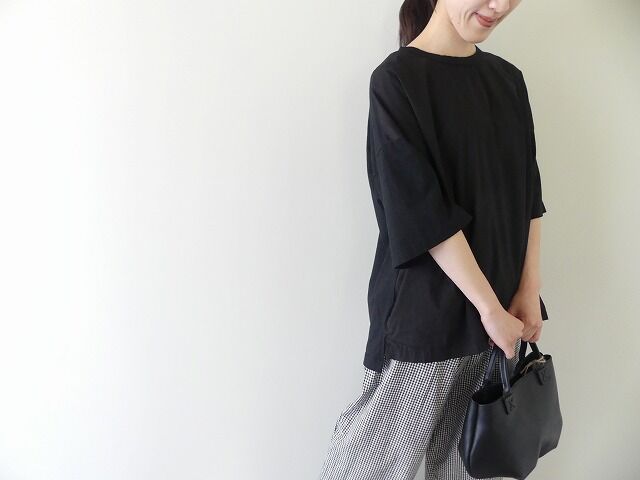 prit(プリット) 30/1ハイゲージ天竺タイプライター切替5分袖Tシャツの商品画像2