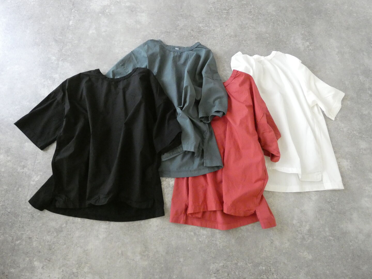 prit(プリット) 30/1ハイゲージ天竺タイプライター切替5分袖Tシャツの商品画像3