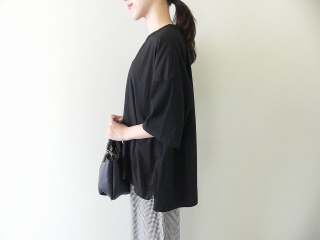 prit(プリット) 30/1ハイゲージ天竺タイプライター切替5分袖Tシャツの商品画像9