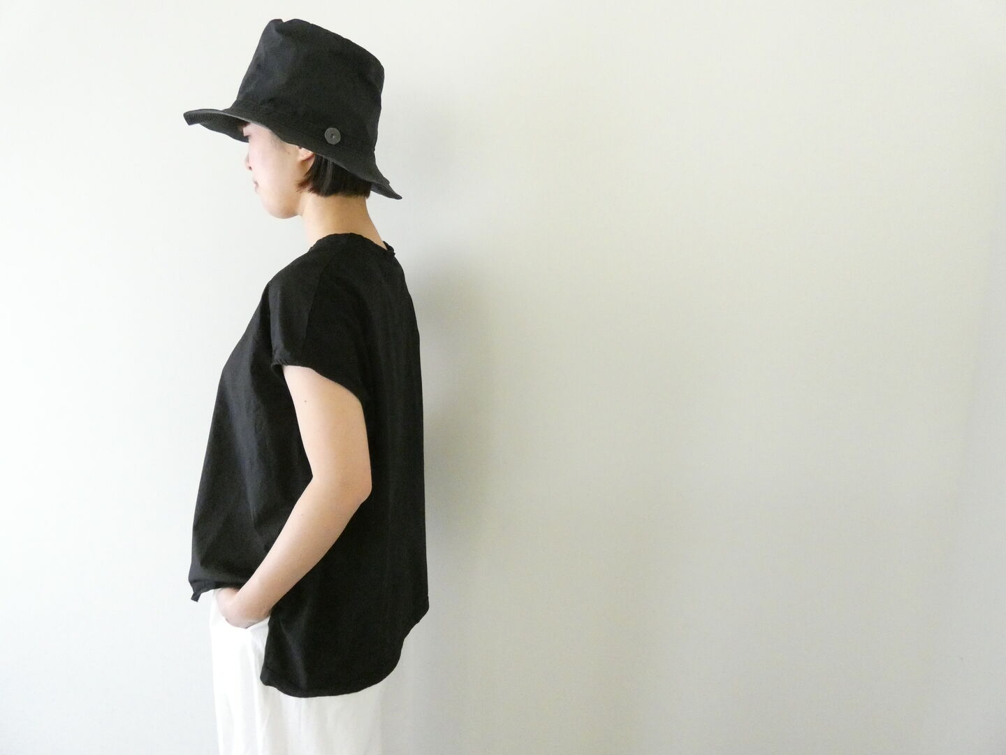 prit(プリット) 30/1ハイゲージ天竺×タイプライター切替スリーブレスプルオーバーの商品画像7