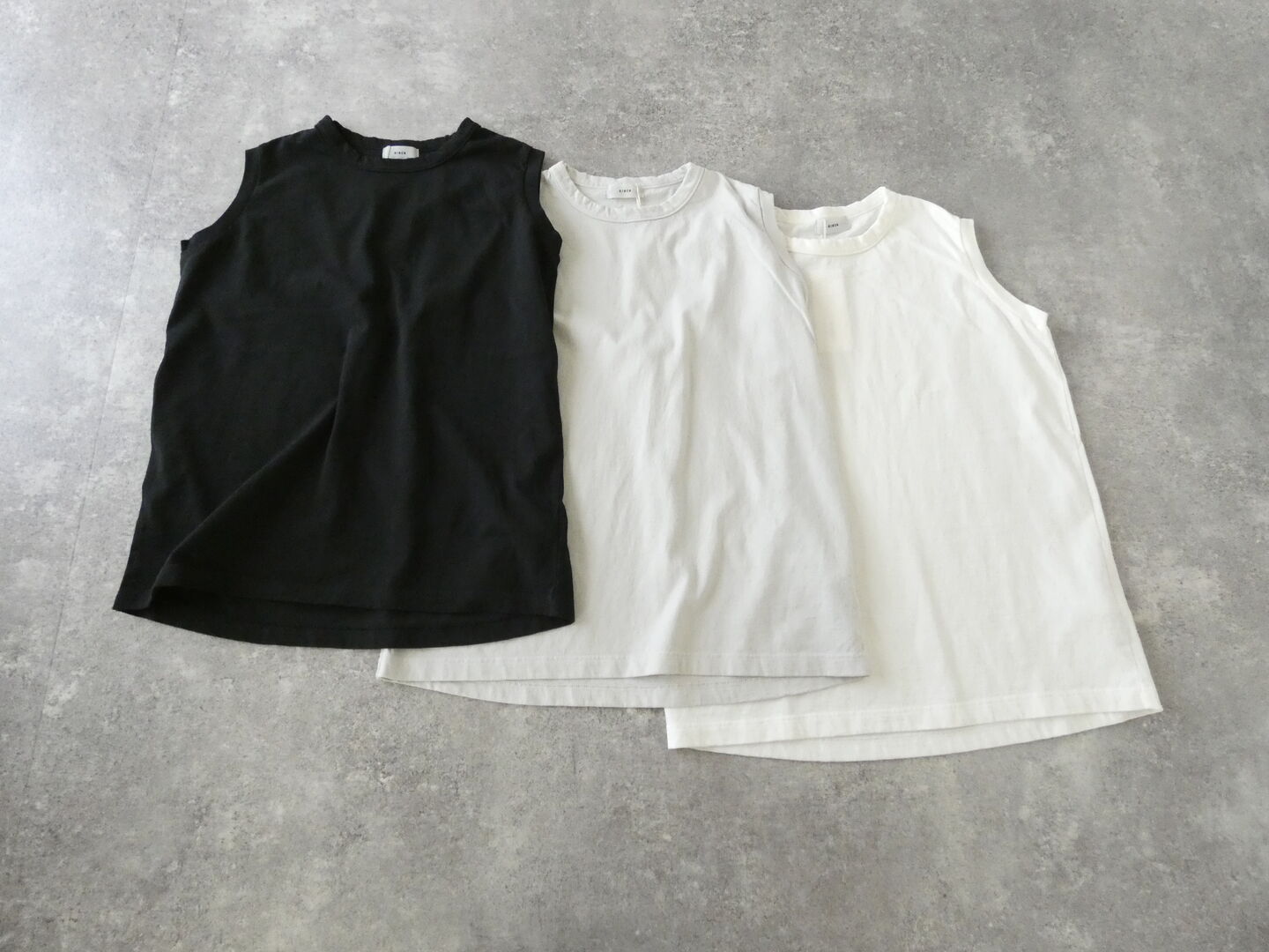 RINEN(リネン) 18/1空紡天竺ノースリーブの商品画像3