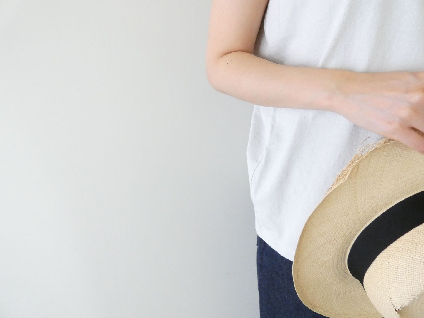 RINEN(リネン) 18/1空紡天竺ノースリーブの商品画像5