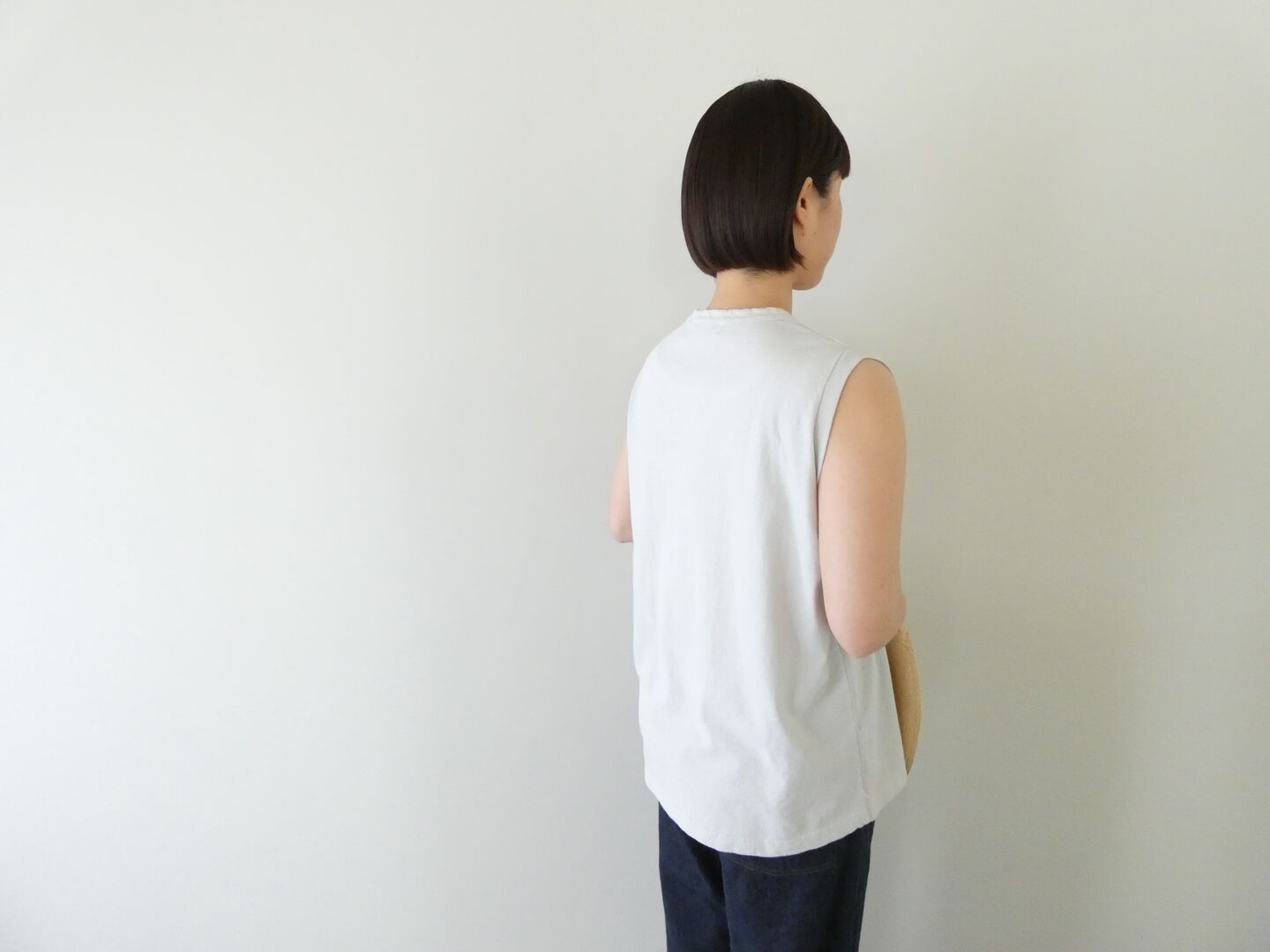 RINEN(リネン) 18/1空紡天竺ノースリーブの商品画像7