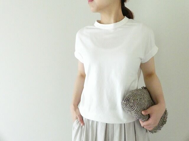 RINEN(リネン) 60/2スーピマ天竺フレンチスリーブTの商品画像1