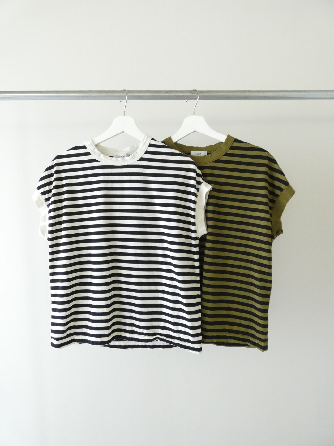 RINEN(リネン) 60/2スーピマ天竺ボーダーフレンチスリーブの商品画像10