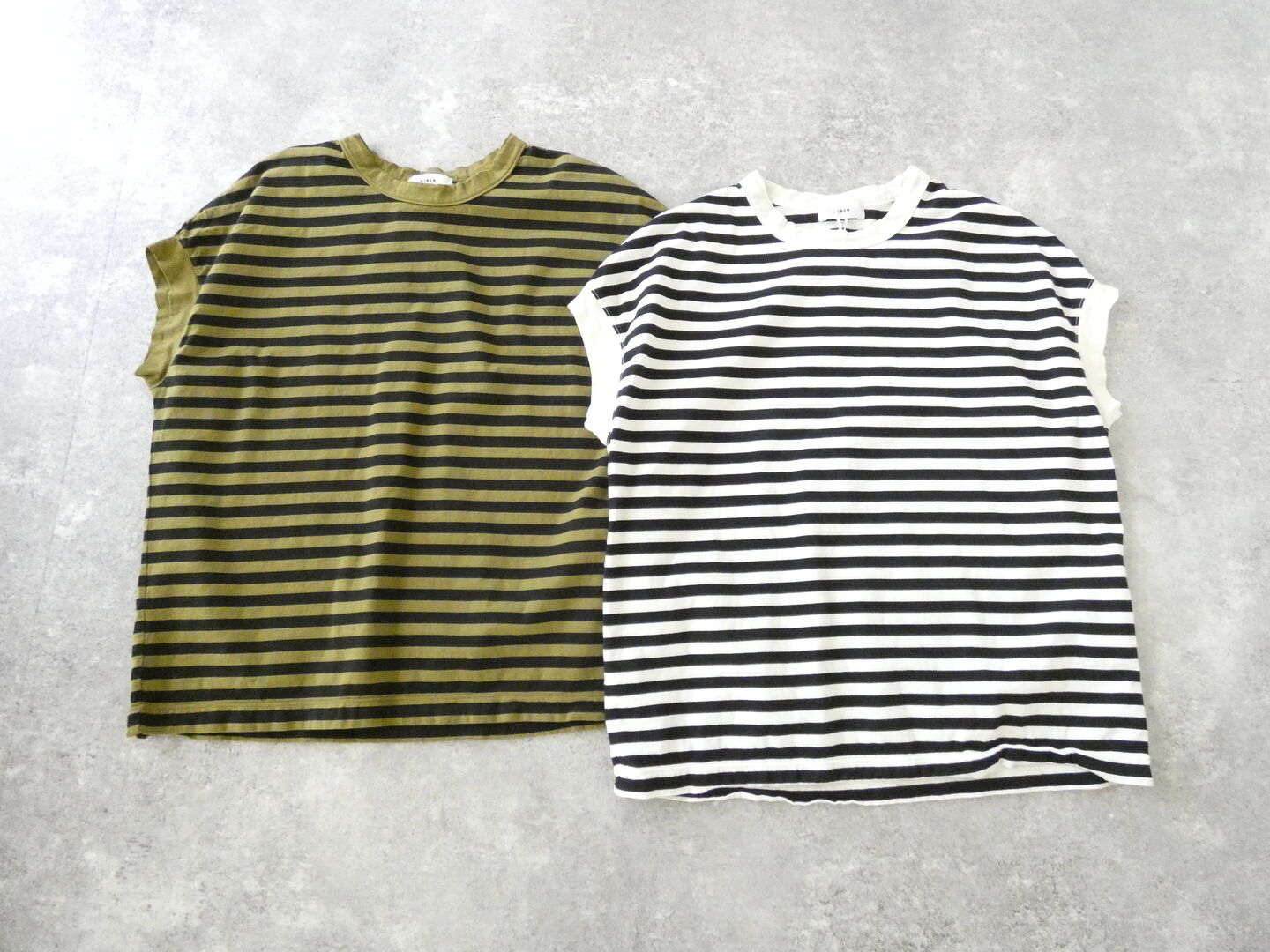 RINEN(リネン) 60/2スーピマ天竺ボーダーフレンチスリーブの商品画像3