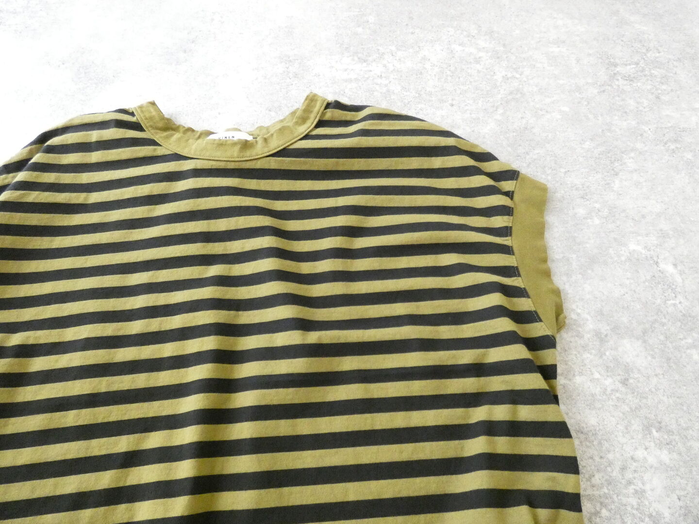 RINEN(リネン) 60/2スーピマ天竺ボーダーフレンチスリーブの商品画像31