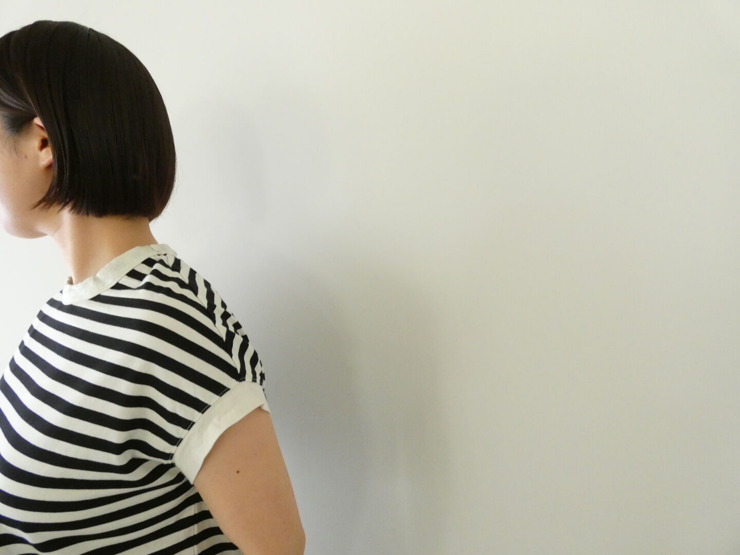 RINEN(リネン) 60/2スーピマ天竺ボーダーフレンチスリーブの商品画像4