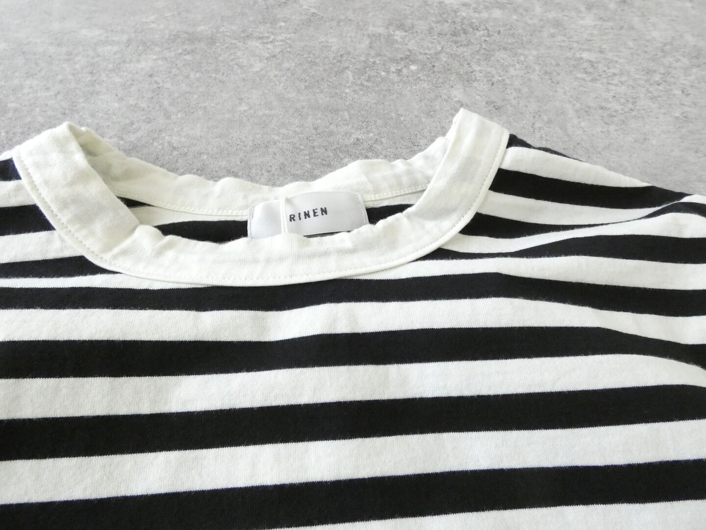 RINEN(リネン) 60/2スーピマ天竺ボーダーフレンチスリーブの商品画像45