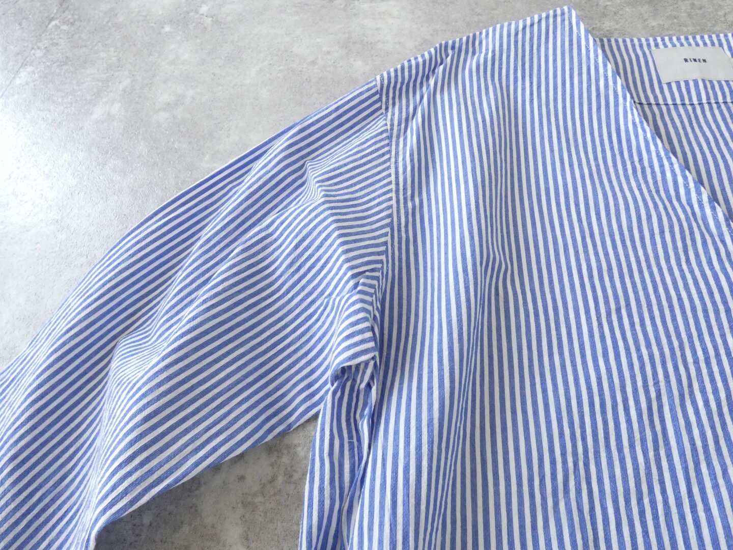 RINEN(リネン) 80/150/1強撚平織カーディガンシャツの商品画像23