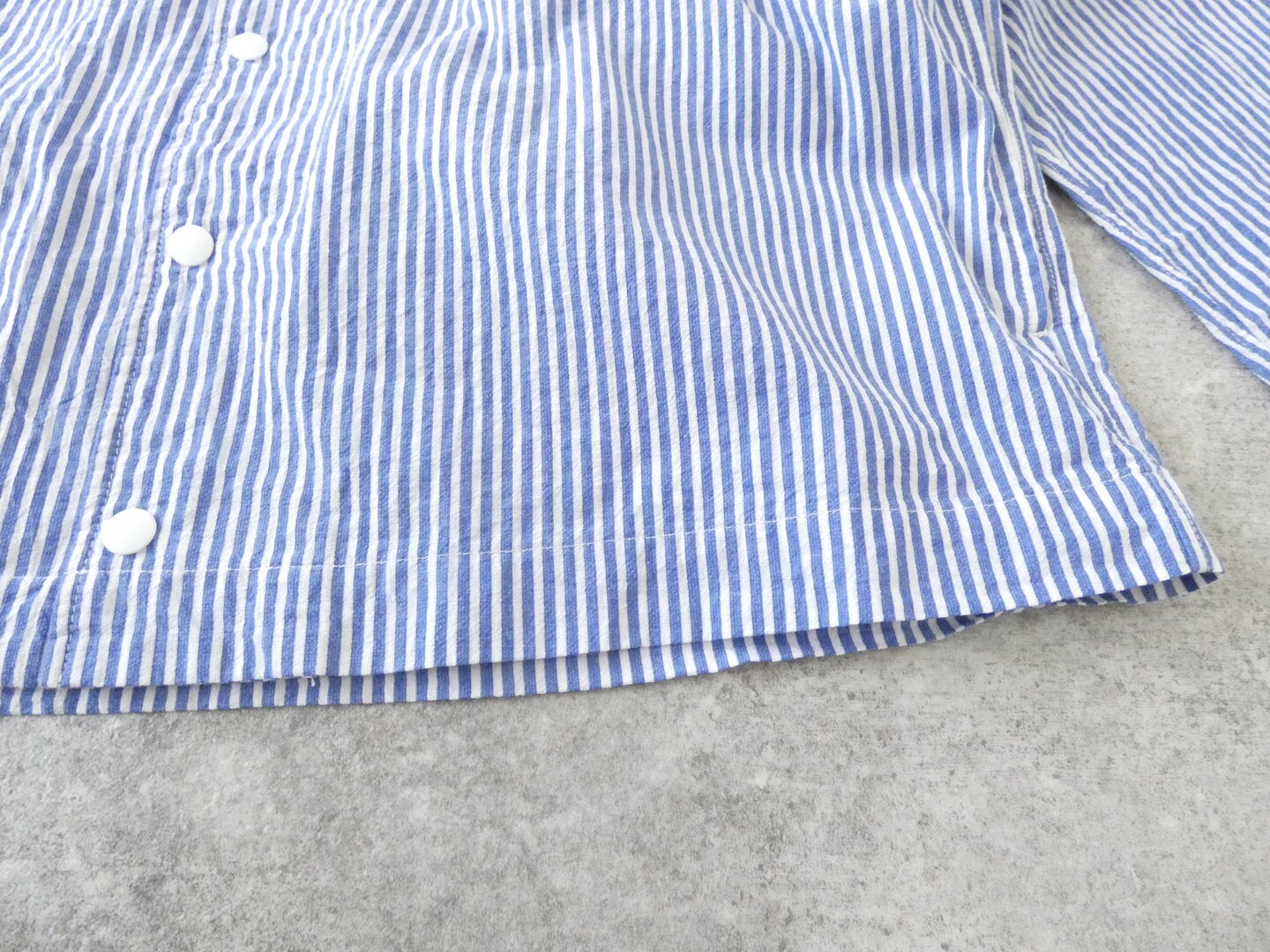 RINEN(リネン) 80/150/1強撚平織カーディガンシャツの商品画像25