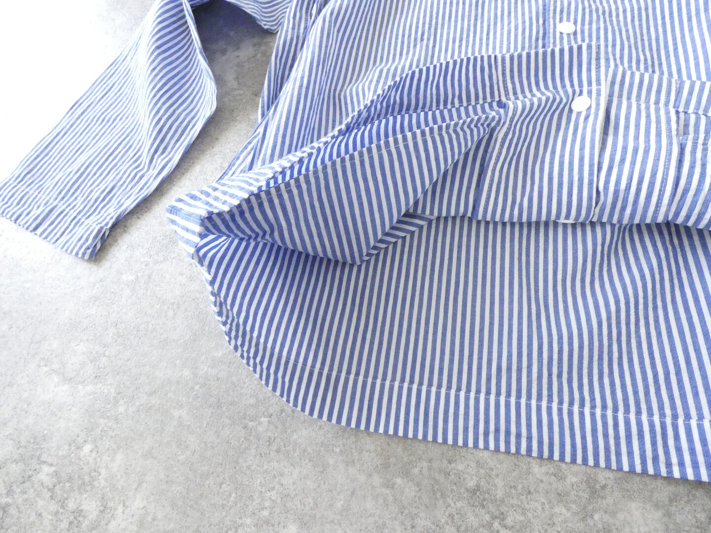 RINEN(リネン) 80/150/1強撚平織カーディガンシャツの商品画像26