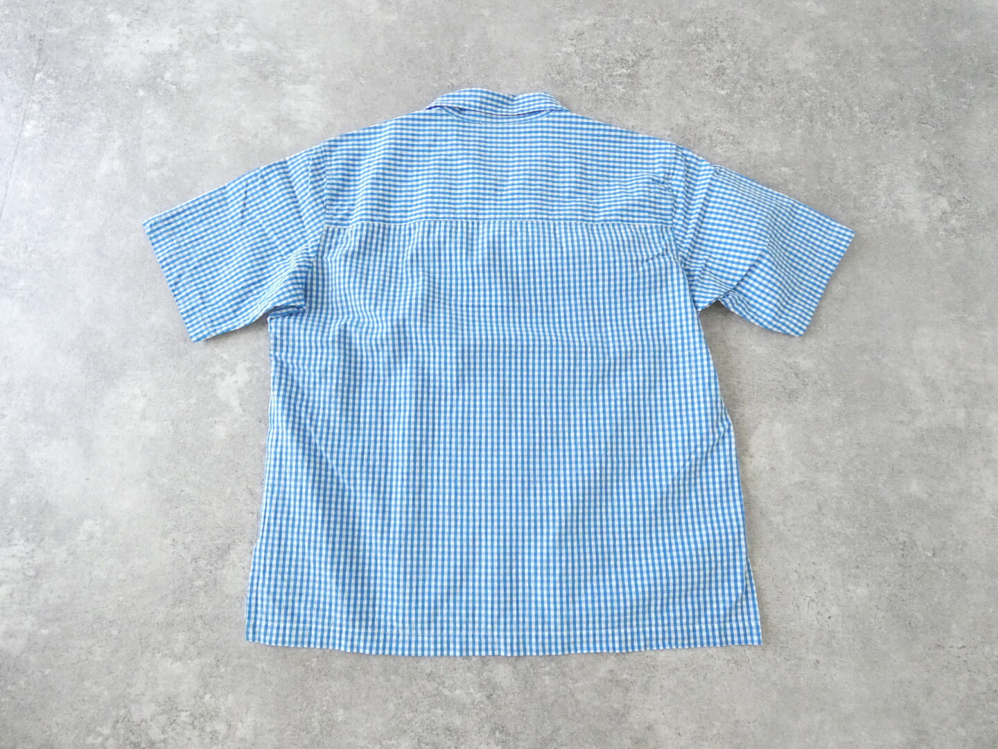 RINEN(リネン) コットンギンガム半袖オープンカラーシャツの商品画像12