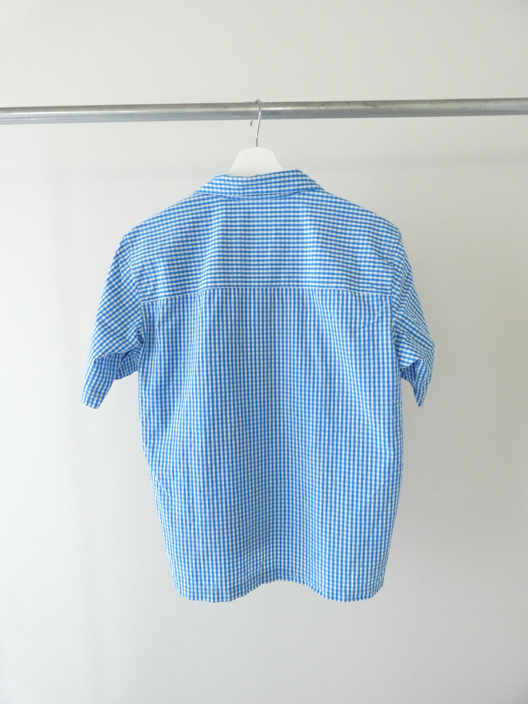 RINEN(リネン) コットンギンガム半袖オープンカラーシャツの商品画像13