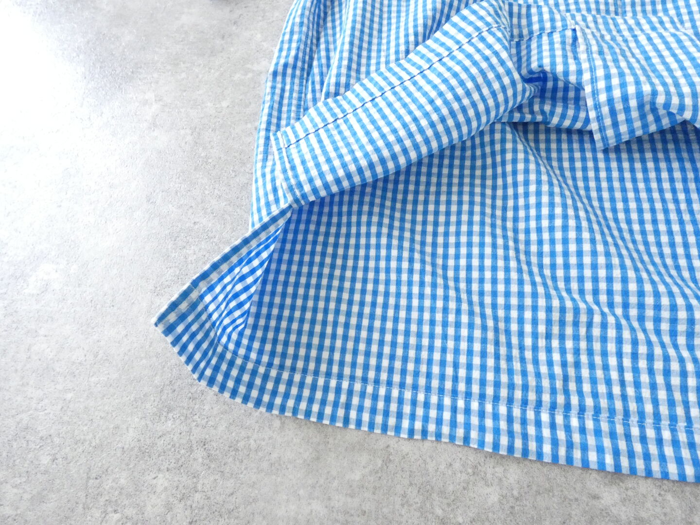 RINEN(リネン) コットンギンガム半袖オープンカラーシャツの商品画像25