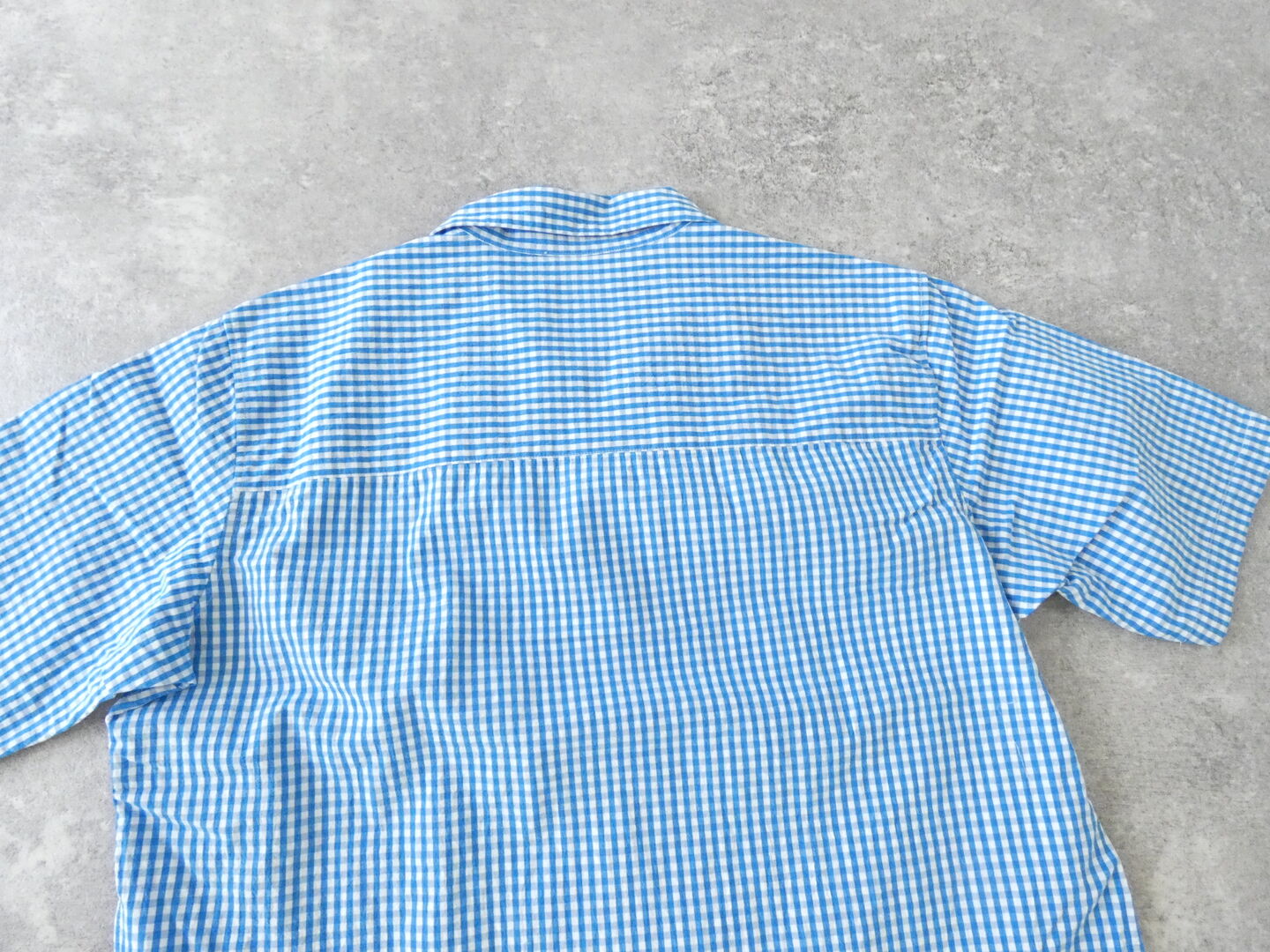 RINEN(リネン) コットンギンガム半袖オープンカラーシャツの商品画像26