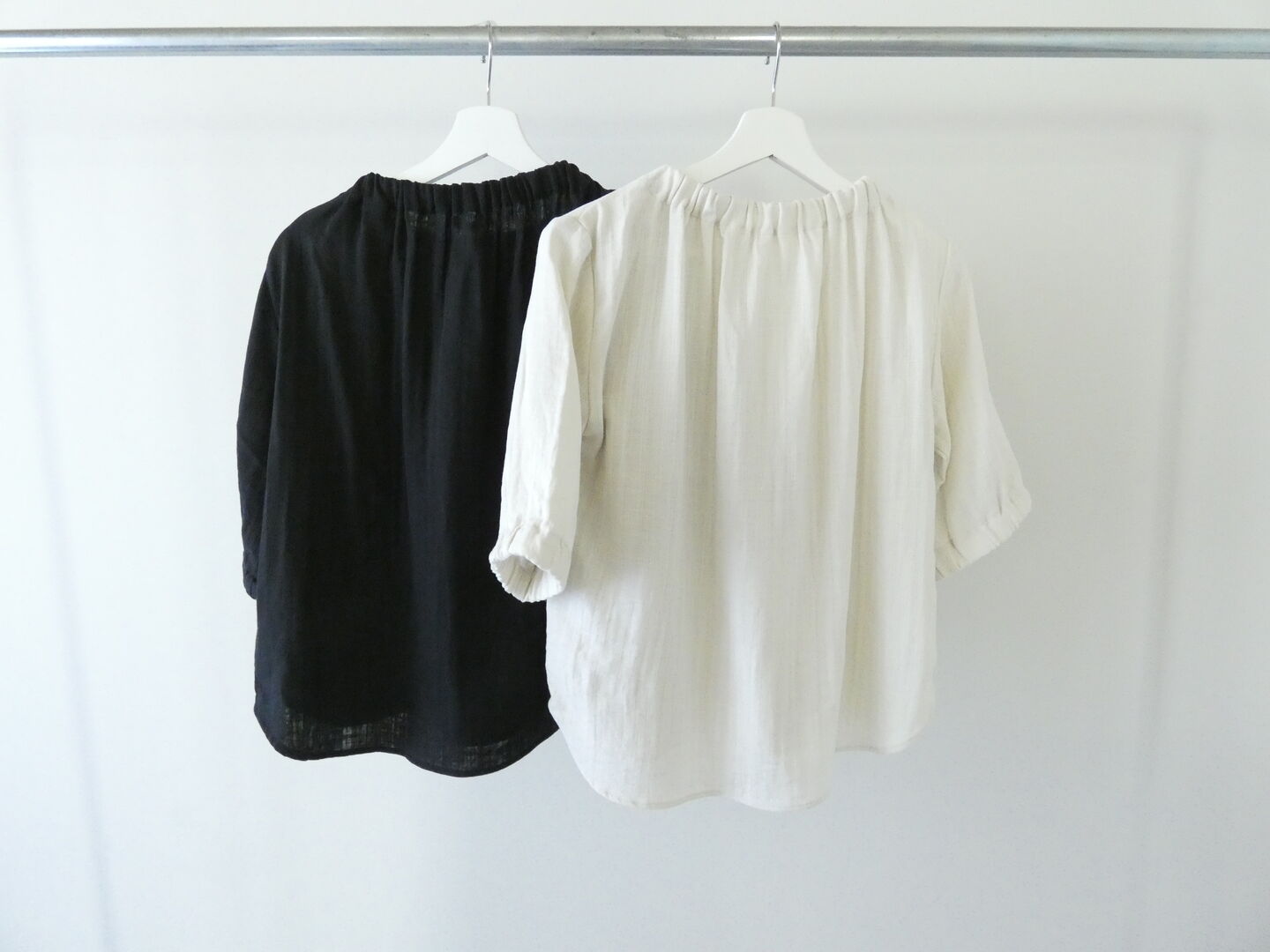 SSC スラブWガーゼゴムネック5分袖プルオーバーの商品画像11