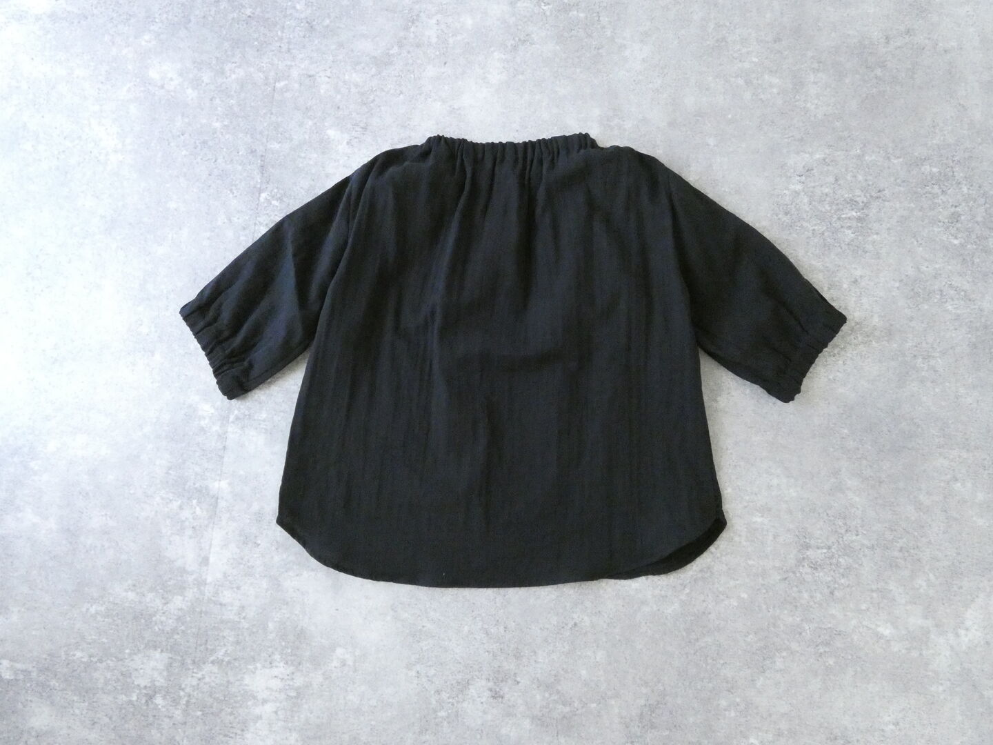 SSC スラブWガーゼゴムネック5分袖プルオーバーの商品画像13