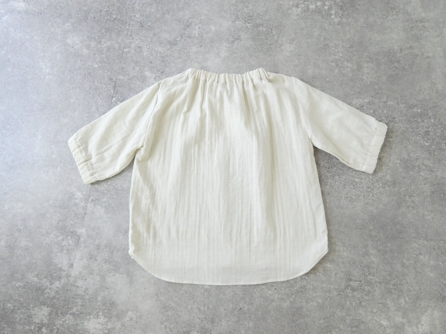 SSC スラブWガーゼゴムネック5分袖プルオーバーの商品画像29