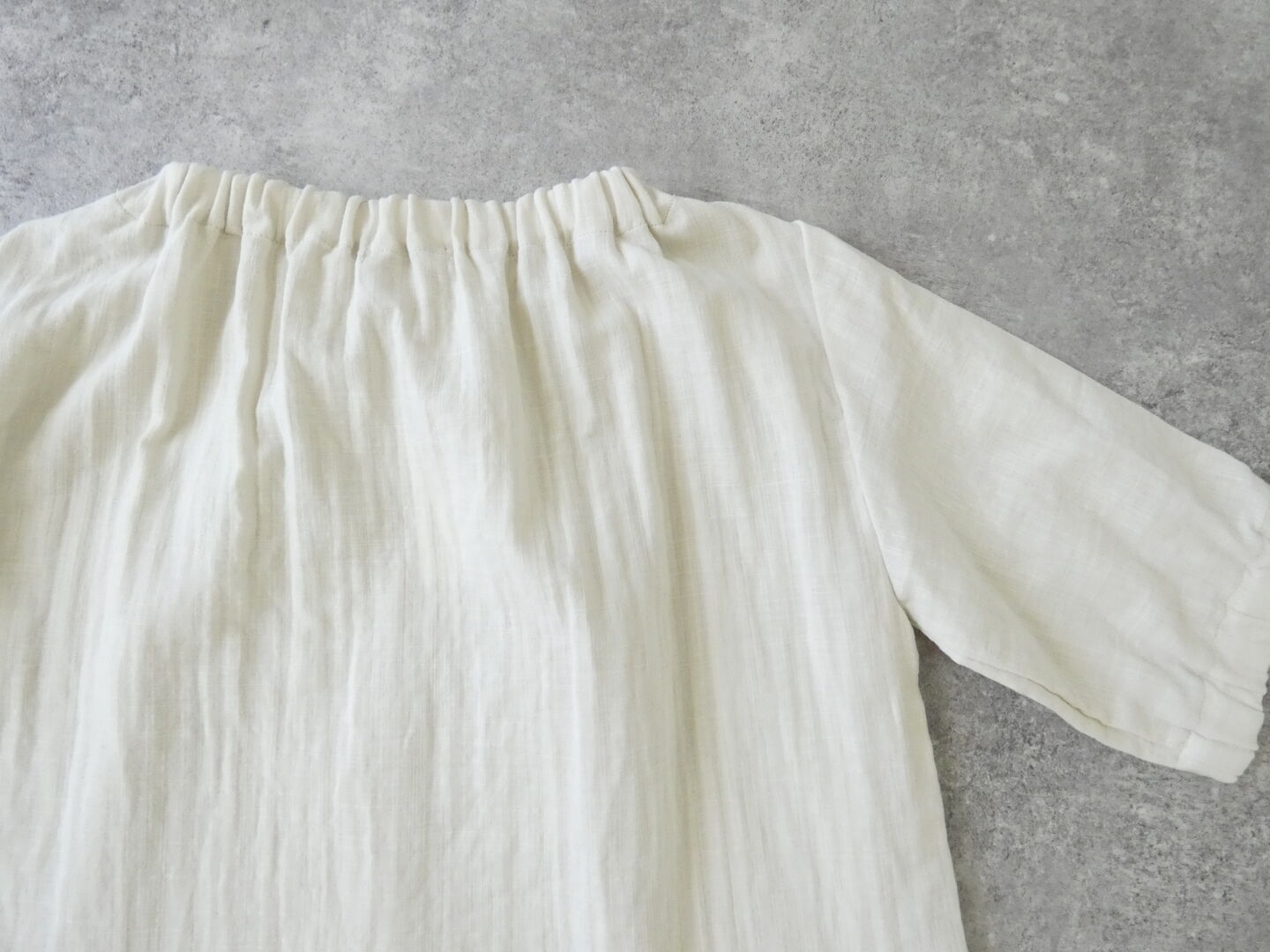 SSC スラブWガーゼゴムネック5分袖プルオーバーの商品画像34