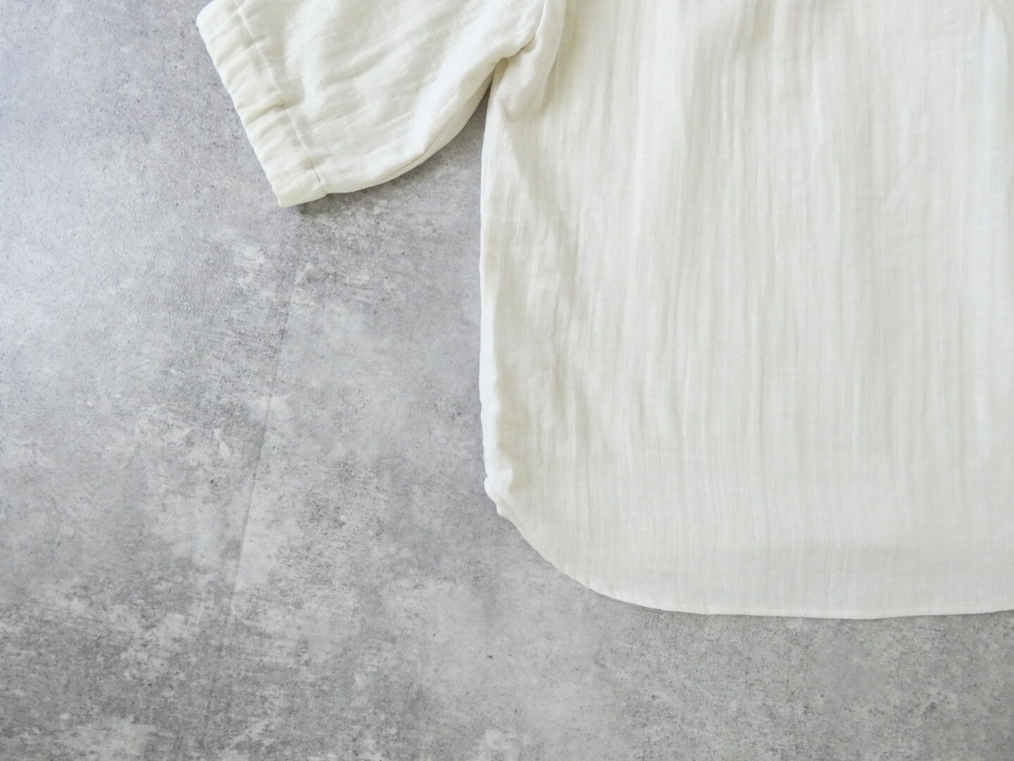 SSC スラブWガーゼゴムネック5分袖プルオーバーの商品画像35