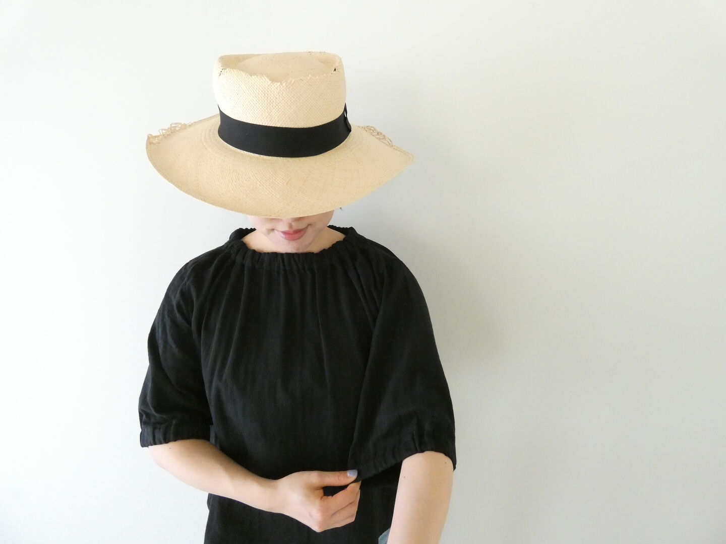 SSC スラブWガーゼゴムネック5分袖プルオーバーの商品画像5