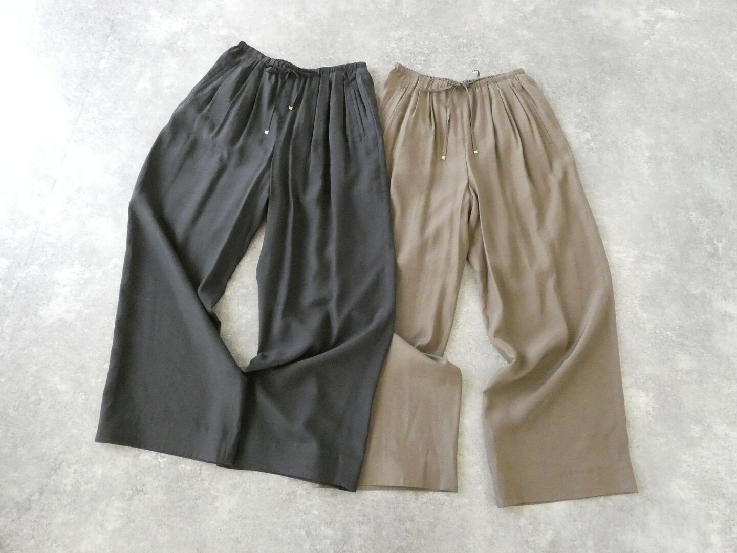 Ballsey(ボールジィ) シルキーブロード3タックドロストワイドパンツの商品画像3