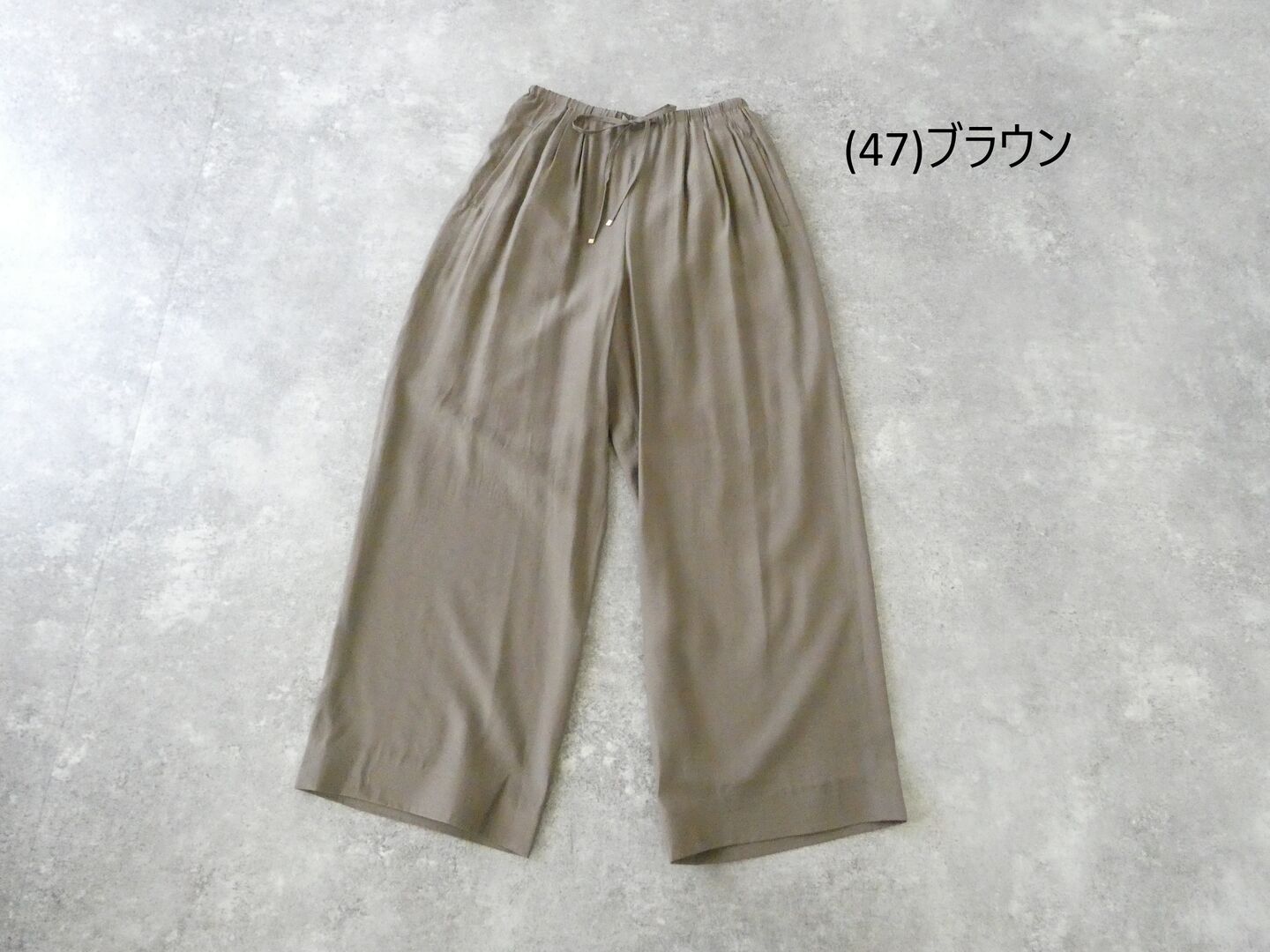 Ballsey(ボールジィ) シルキーブロード3タックドロストワイドパンツの商品画像42